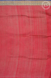 Blue Tussar Saree with Kandhari Print