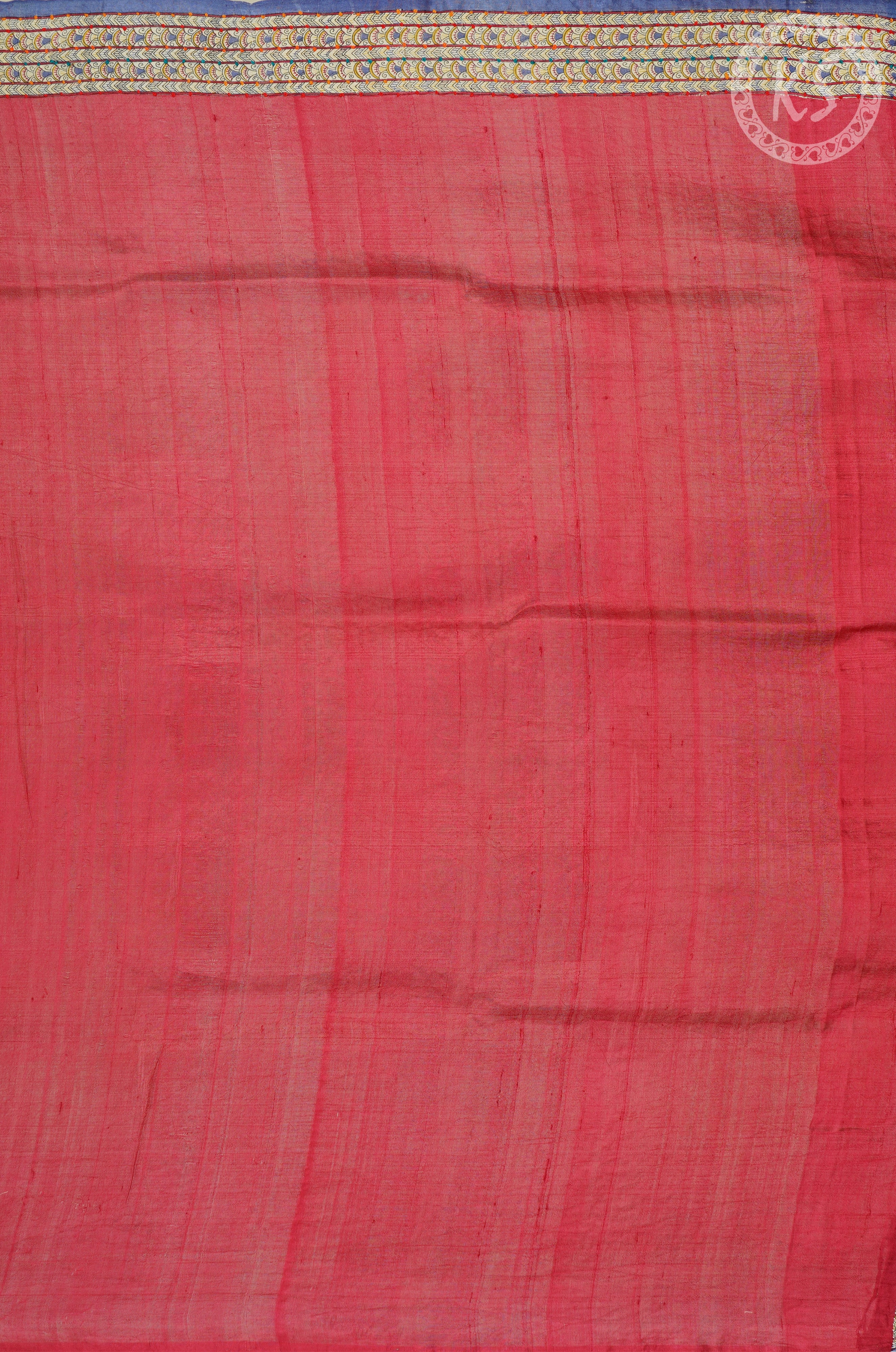 Blue Tussar Saree with Kandhari Print