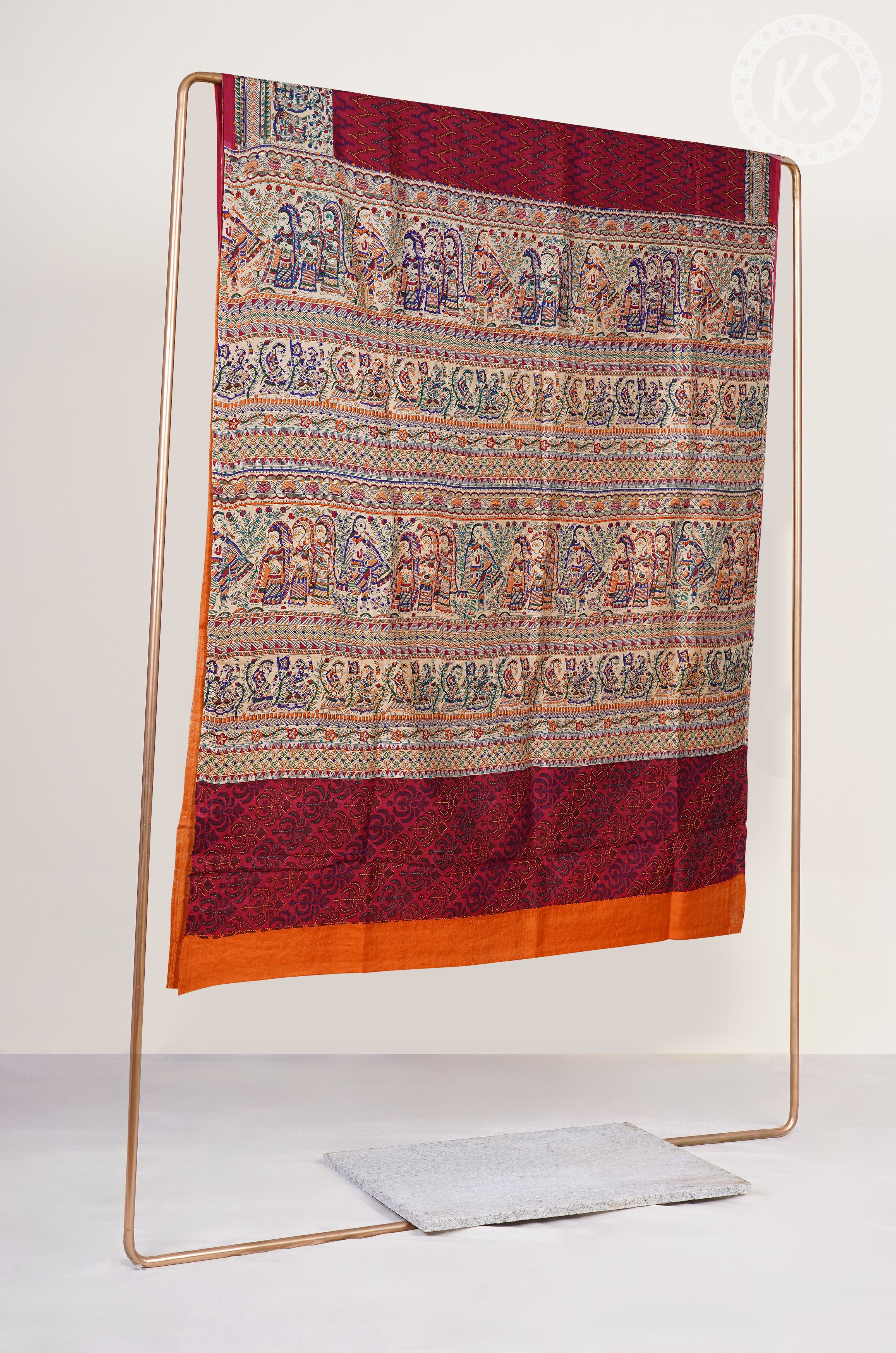 Araku Tussar Saree with Kandhari Print