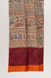 Araku Tussar Saree with Kandhari Print