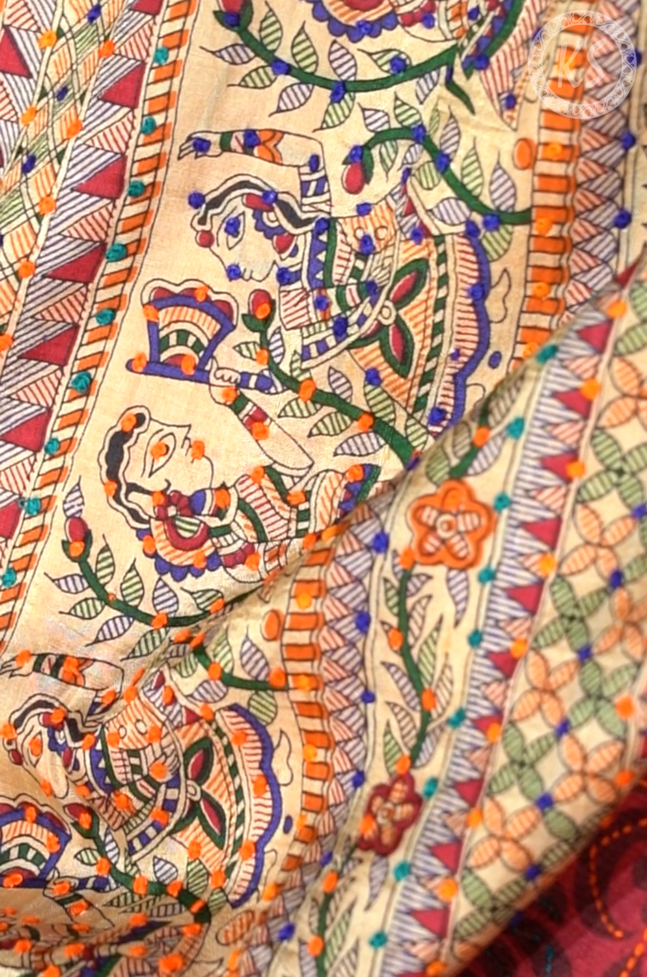 Araku Tussar Saree with Kandhari Print