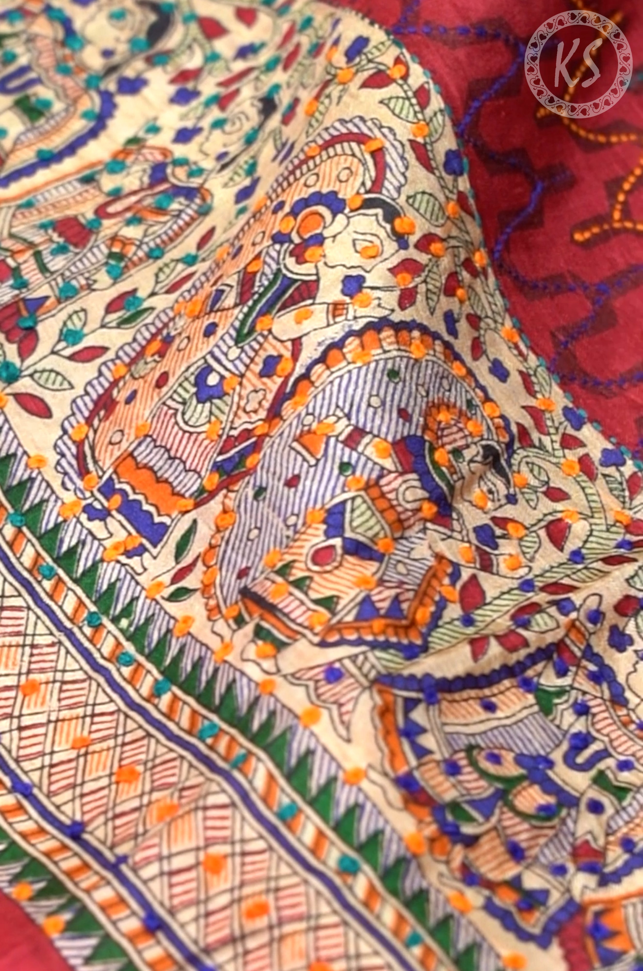 Araku Tussar Saree with Kandhari Print