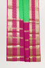 Kelly Green Mysore Silk Saree with Embossed