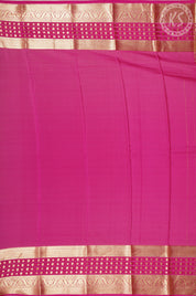 Kelly Green Mysore Silk Saree with Embossed