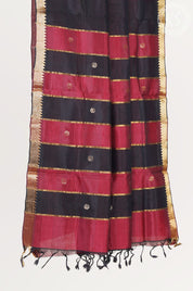 Black Mangalagiri Butta Saree