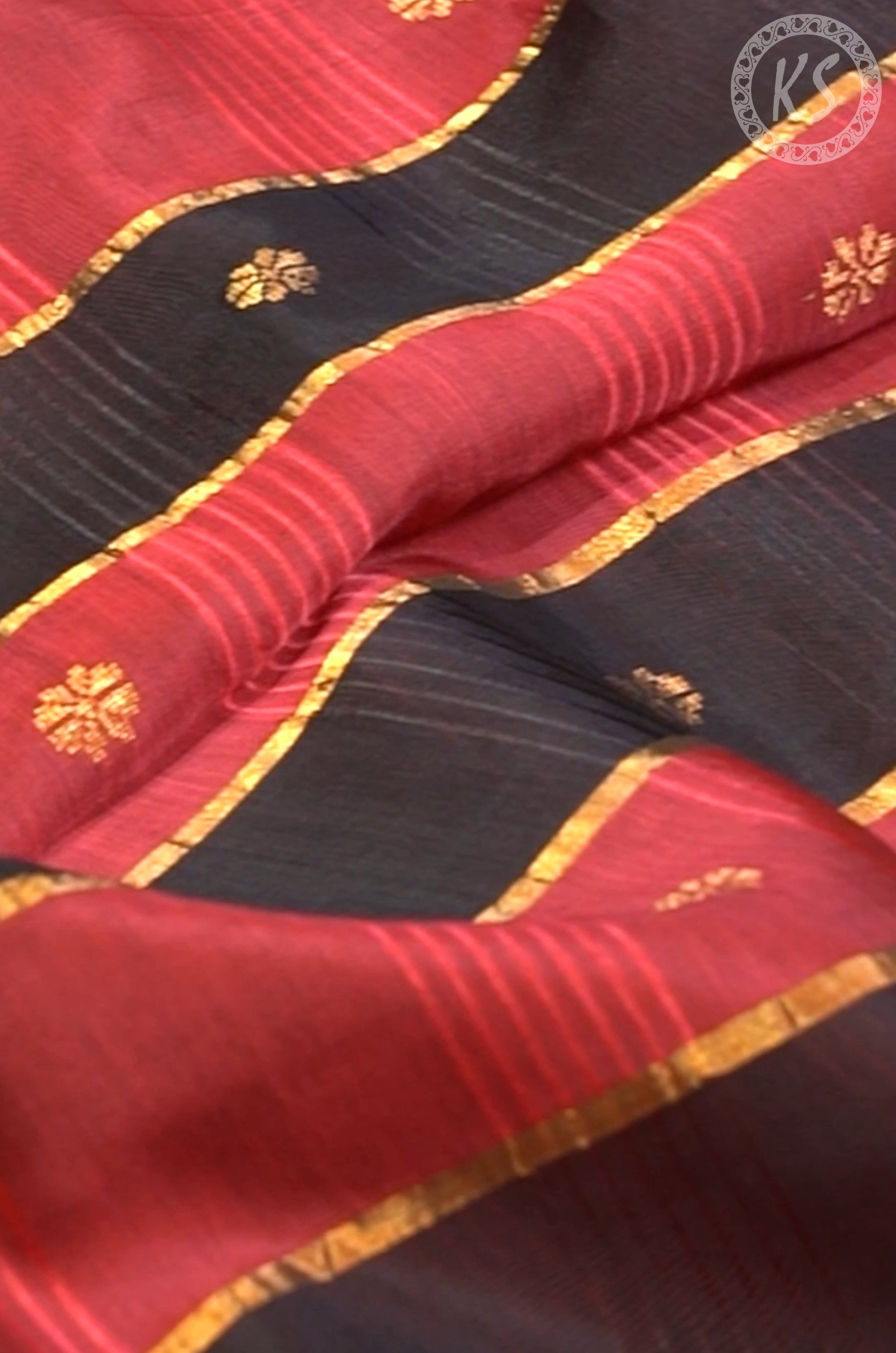 Black Mangalagiri Butta Saree