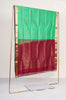 Pista Green Floral Butta soft silk Saree