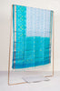 White Ikkat Print Soft Silk Saree