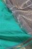 Sky Blue Soft Silk Saree with Floral Butta