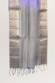 Lavendor Soft Silk Saree with Floral Butta