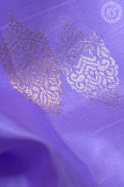 Lavendor Soft Silk Saree with Floral Butta