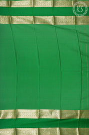 Yellow Mysore Silk Saree with Rangoli Butta