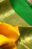 Yellow Mysore Silk Saree with Rangoli Butta
