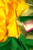 Yellow Mysore Silk Saree with Rangoli Butta