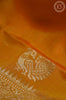 Orange Soft Silk Saree with Floral Butta