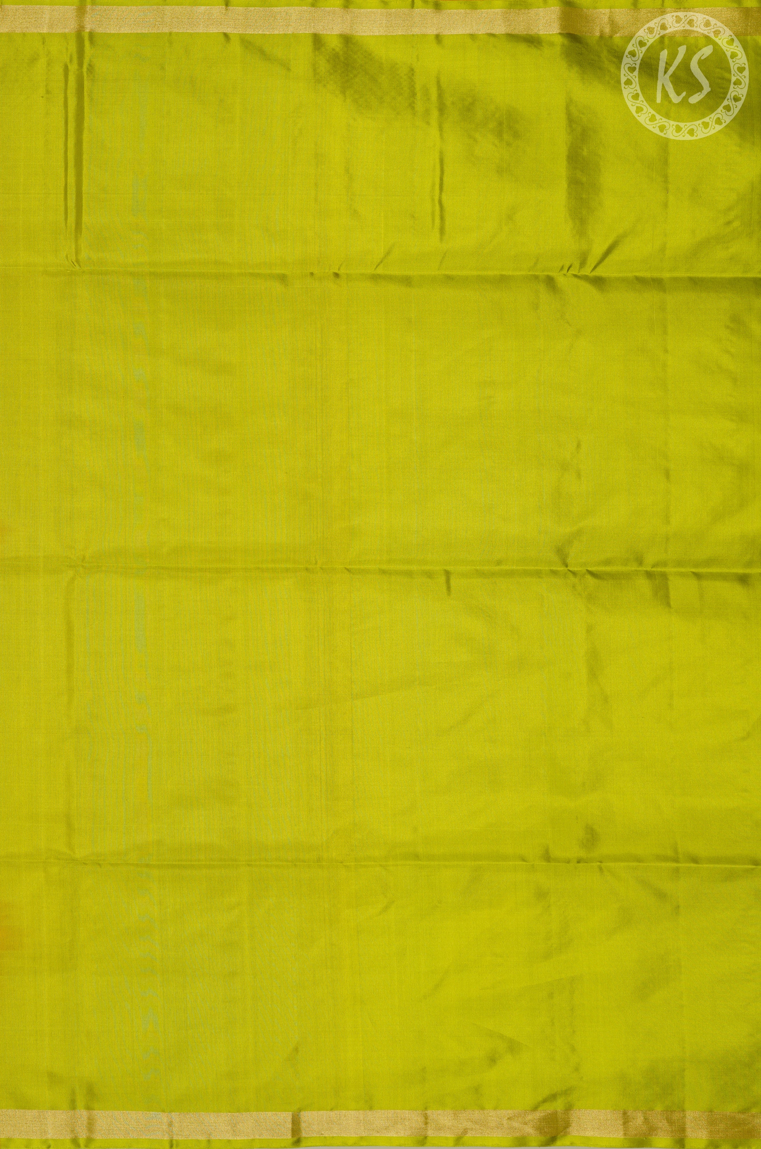 Yellow Soft Silk Saree with Floral Butta