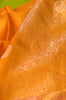 Yellow Soft Silk Saree with Floral Butta