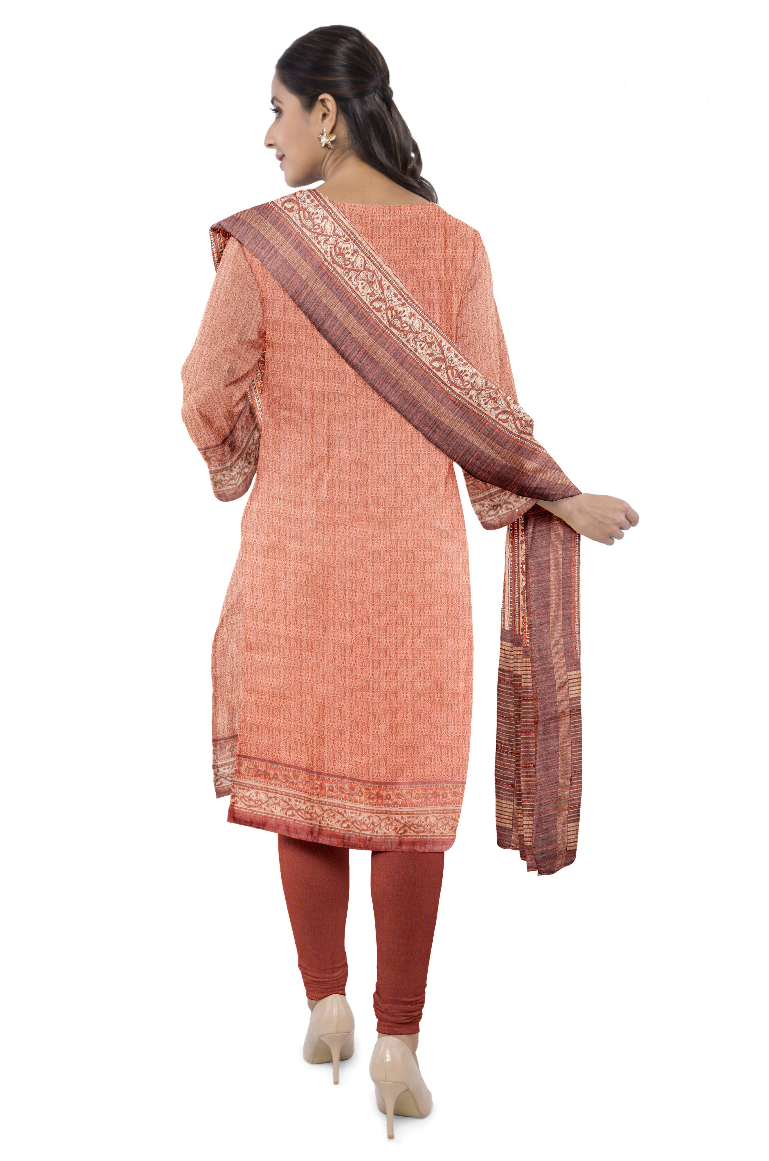 rust-orange-brown-unstitched-chudidhar-set-c