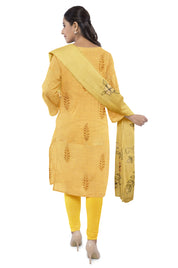 lemon-yellow-striped-unstitched-chudidhar-set-with-leaf-design-c