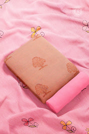 baby-pink-unstitched-chudidhar-set-with-tree-design-a