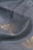 Grey Leaf Butta Silk Cotton Saree