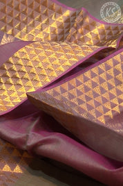 Basil Green Temple Butta Silk Cotton Saree