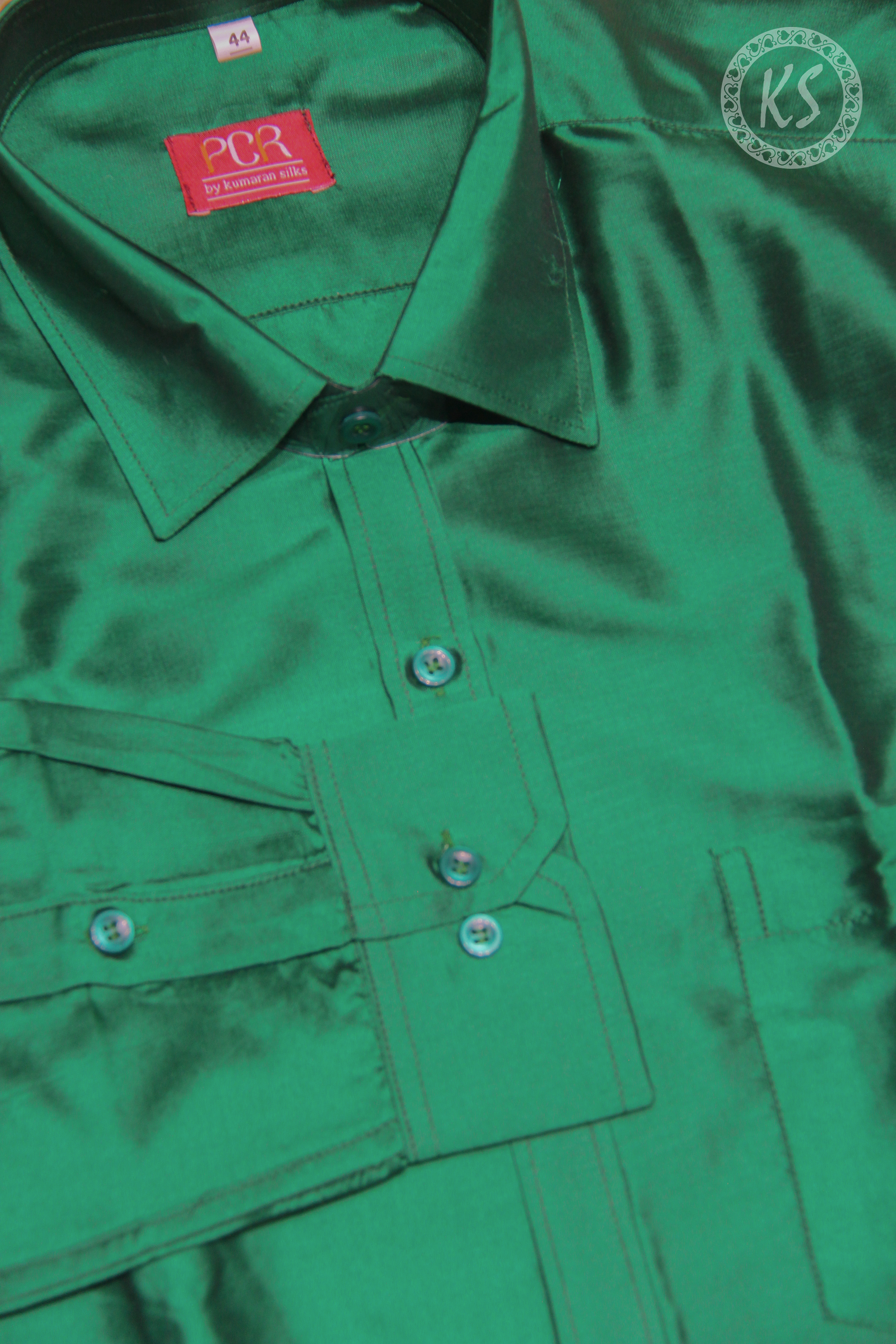 Dark Green Shirt With Full Sleeve