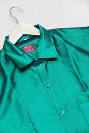 Dark Green Shirt With Full Sleeve