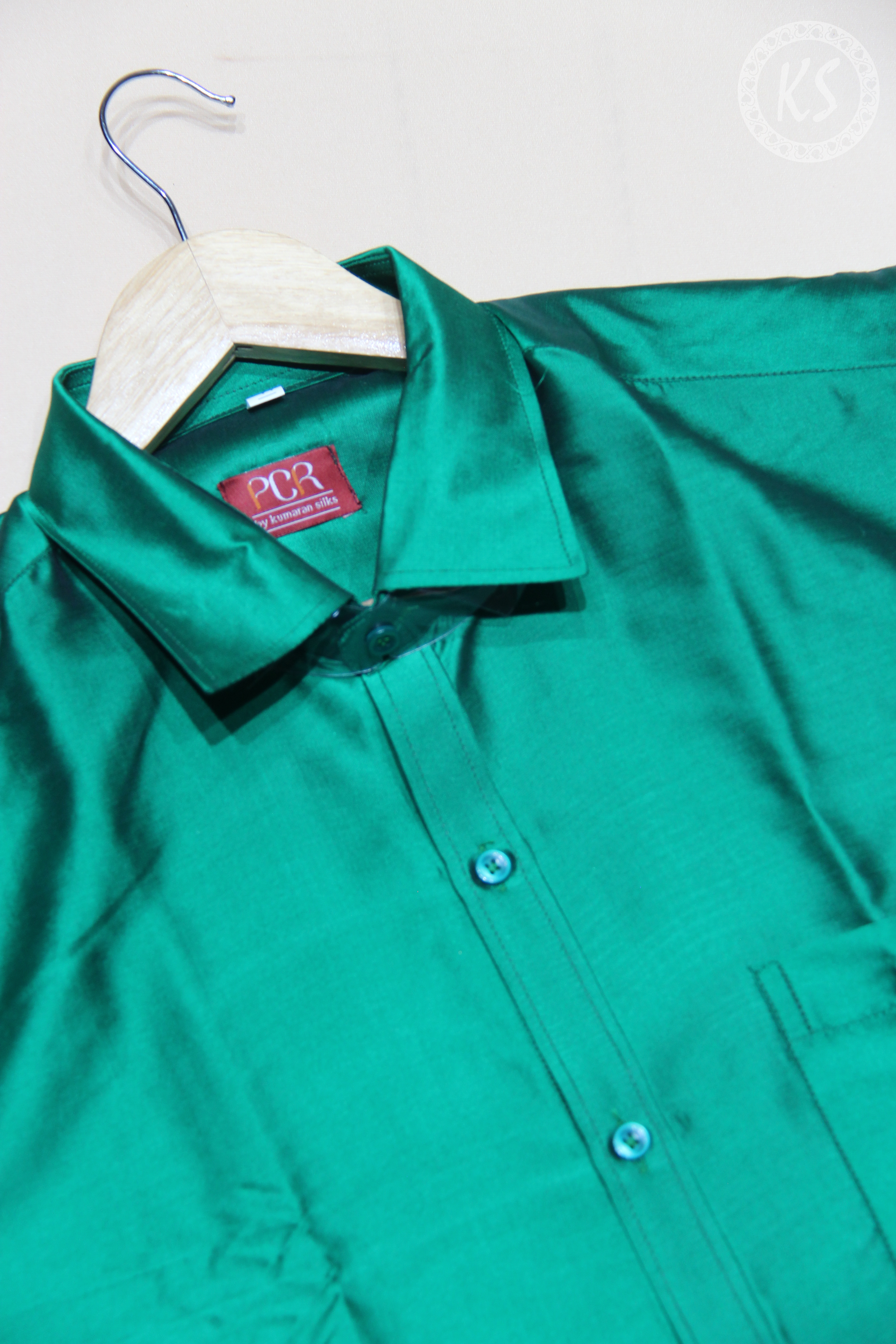 Dark Green Shirt With Full Sleeve