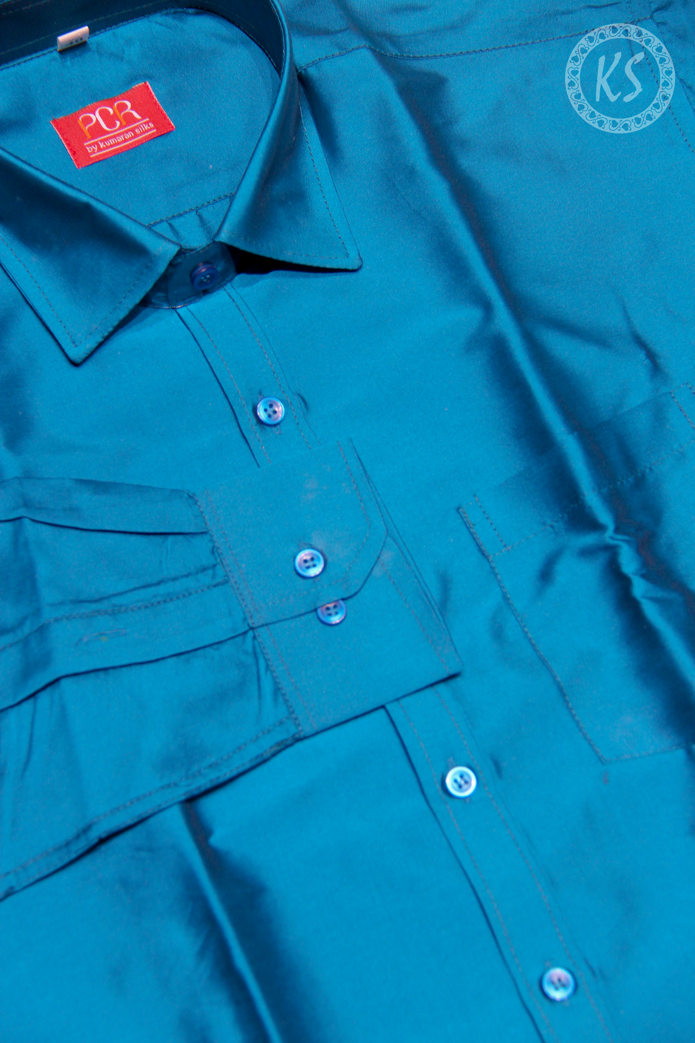 Ramar Blue Shirt With Full Sleeve