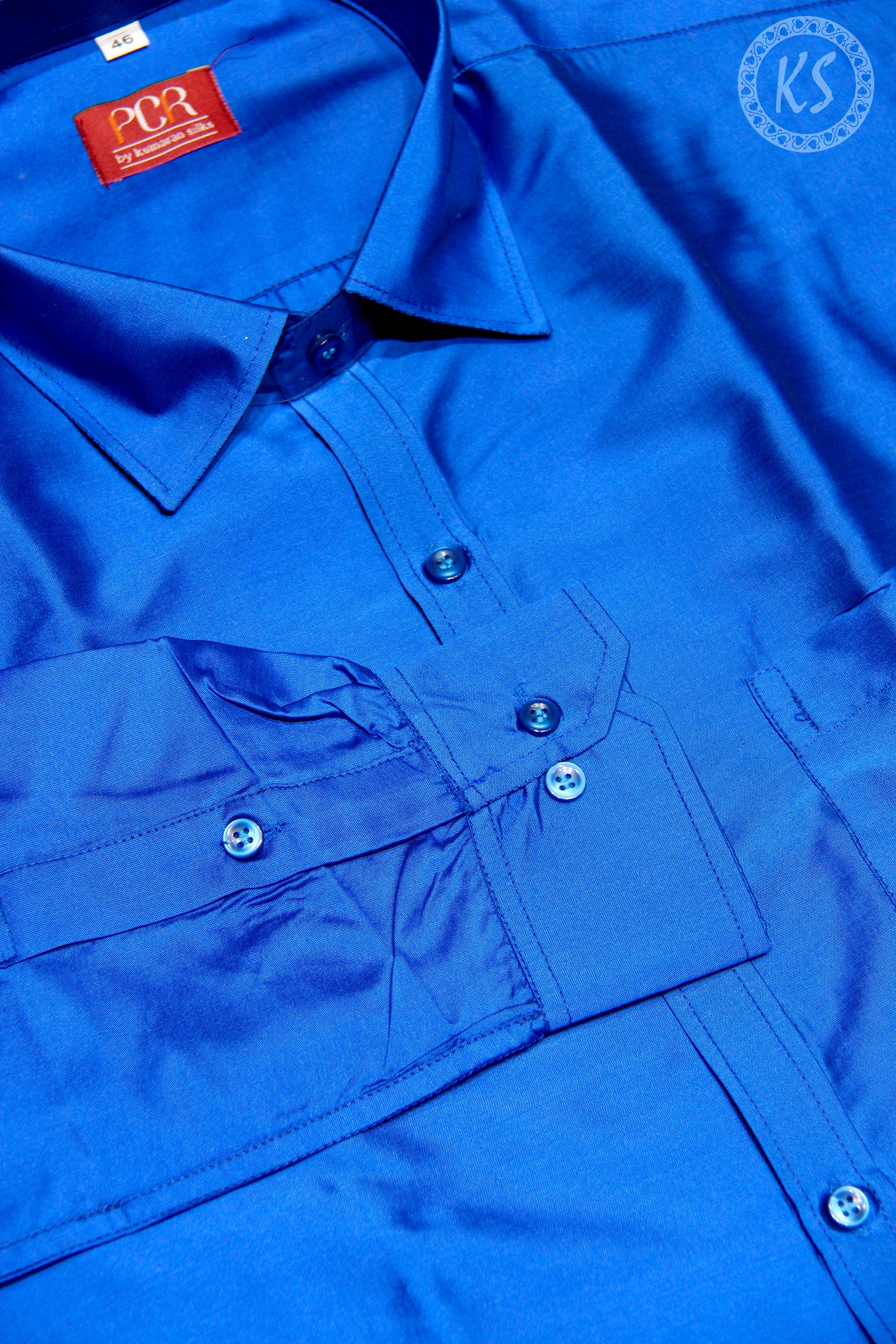 Royal Blue Shirt With Full Sleeve