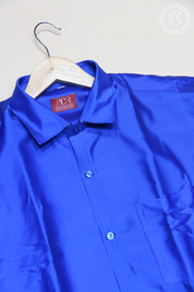 Royal Blue Shirt With Full Sleeve