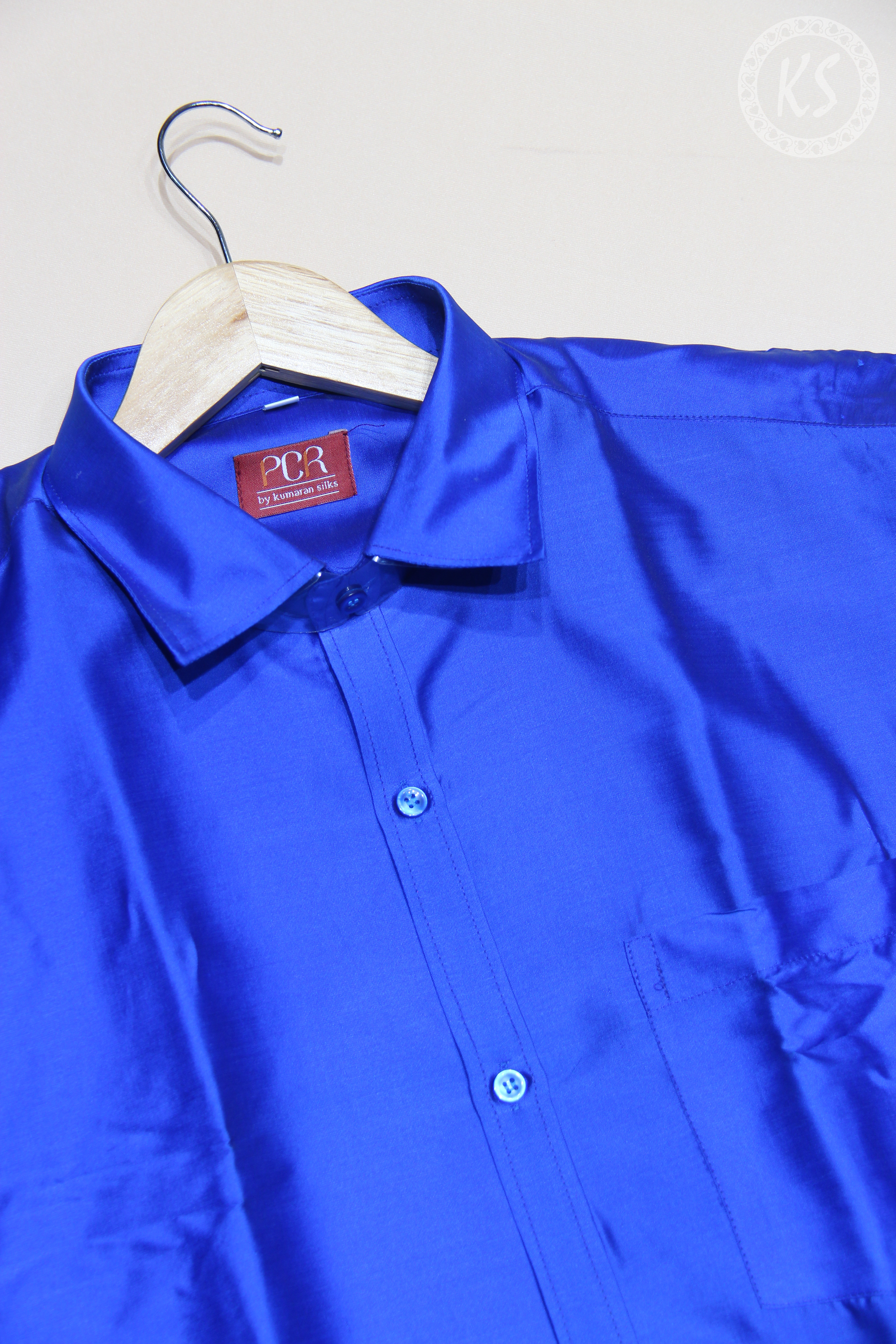 Royal Blue Shirt With Full Sleeve