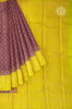 Deep Purple Silk Saree with Contrast Border