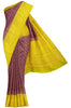 Deep Purple Silk Saree with Contrast Border