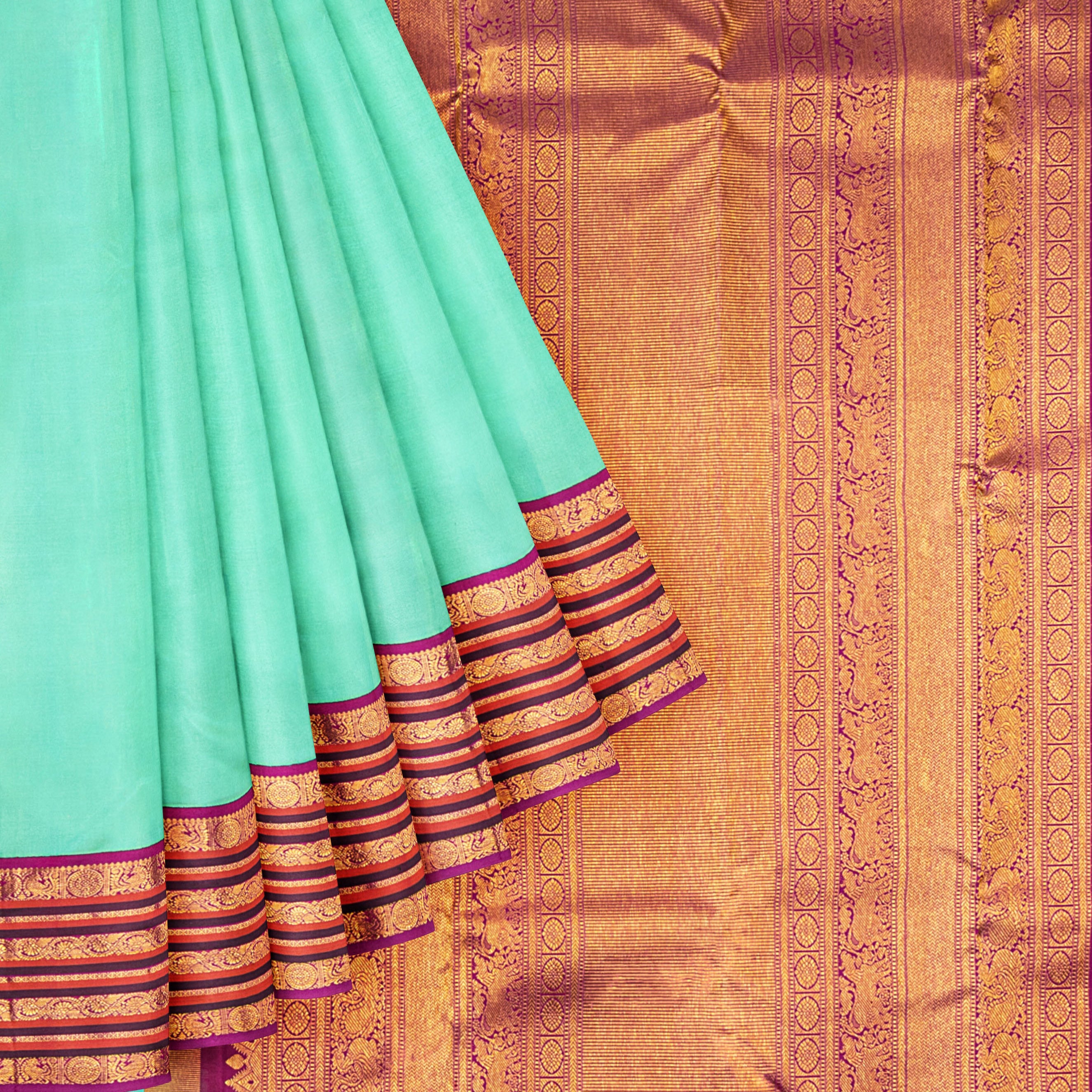 pastel-green-silk-saree-with-striped-border-a