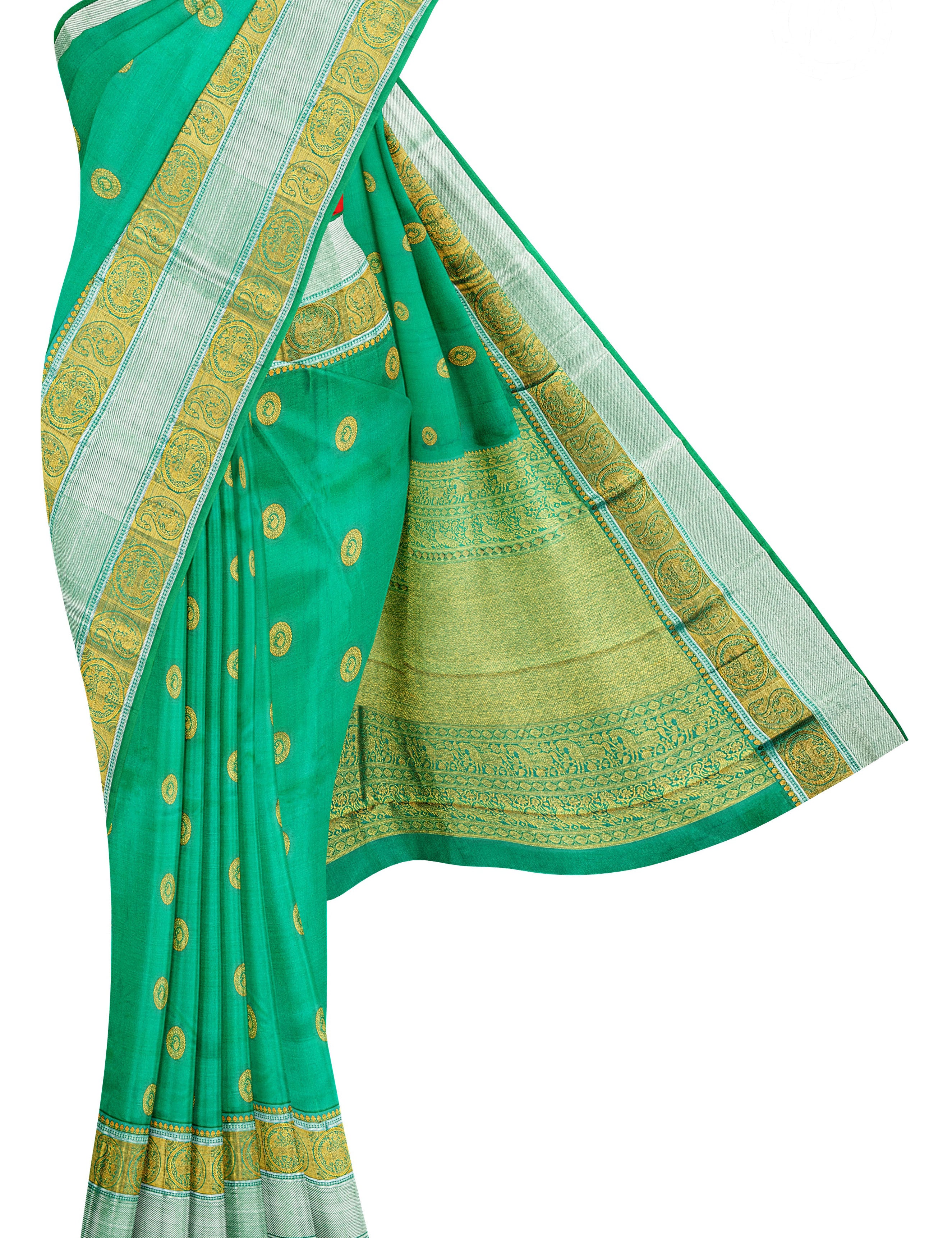 green-silk-saree-with-gold-butta-b