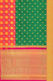 green-silk-saree-with-large-checks-border-d