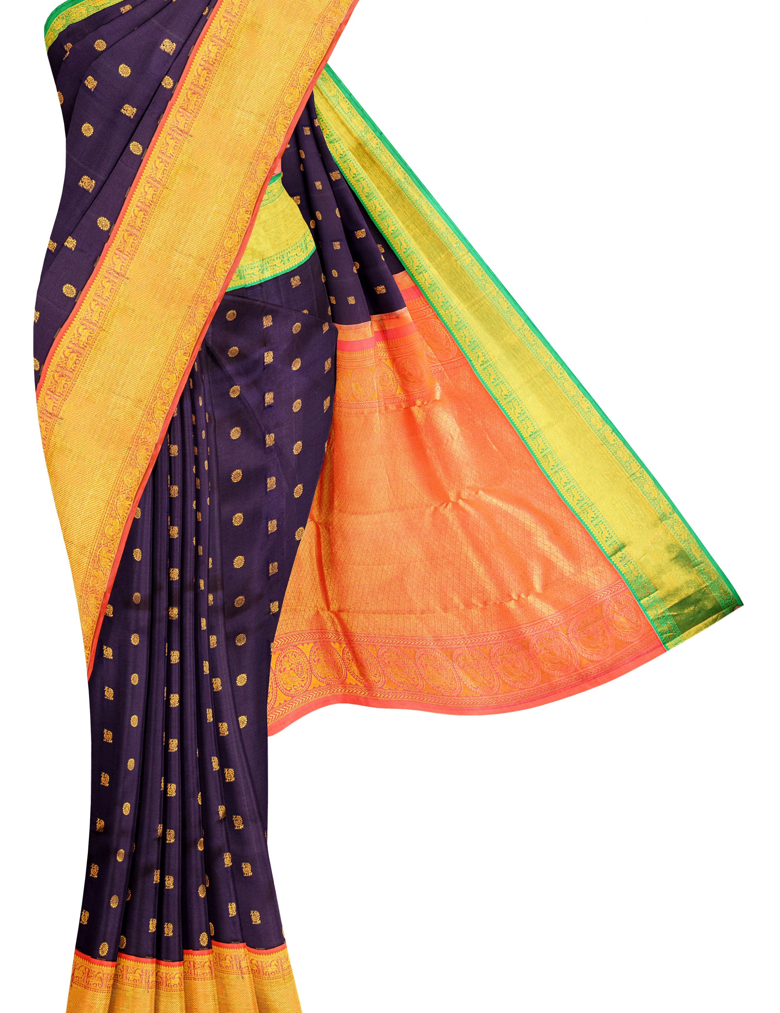 dark-violet-ganga-jamuna-silk-saree-b