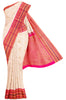 Sandal Checks Silk Saree with Mayil Butta