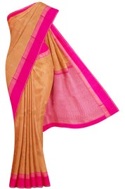 Dual Tone Stripe Silk Saree with Annam Butta