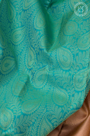 Mint Green Silk Saree with Floral