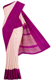 Sandal Stripe Silk Saree