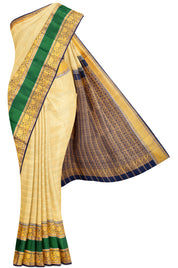 Light Green Stripe & Butta Silk Saree