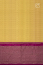 Sandal Silk Saree with Stripe & Small Butta