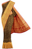 black-brocade-silk-saree-with-contrast-araku-border-b