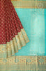 Araku Brocade Silk Saree with Meena Butta