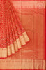 Red Floral Brocade Silk Saree