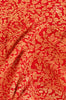 Red Floral Brocade Silk Saree