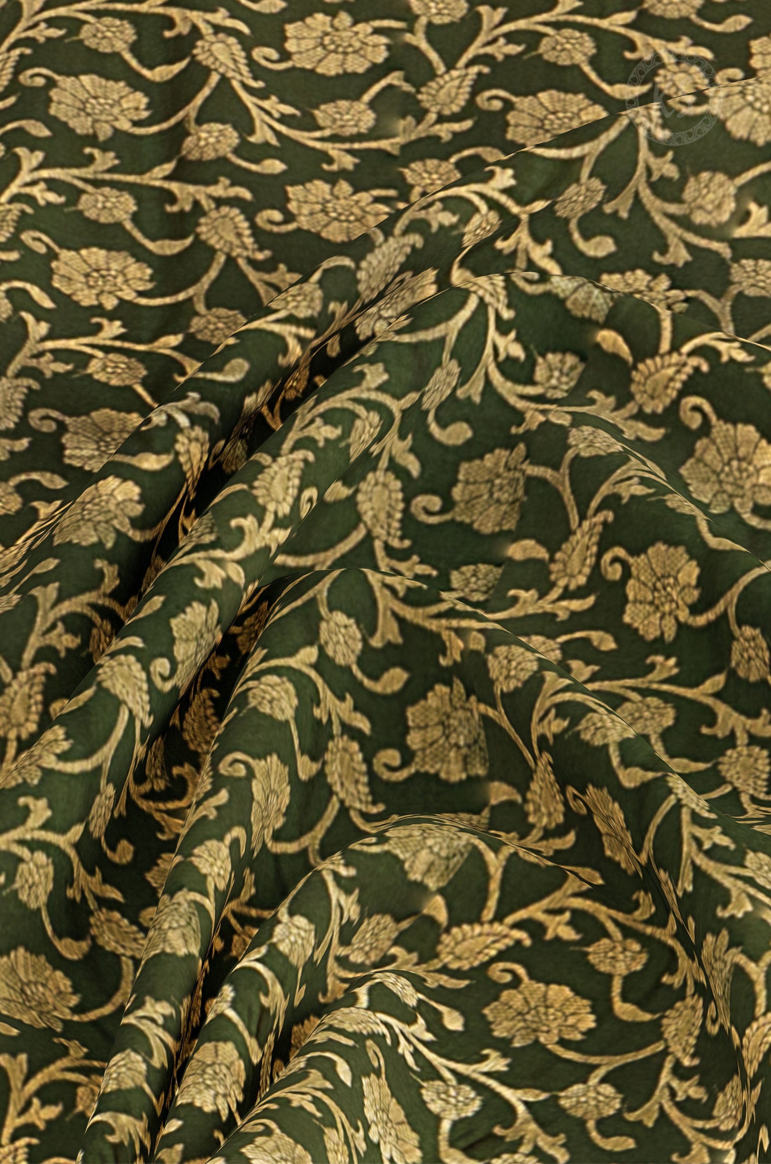 green-floral-brocade-silk-saree-c